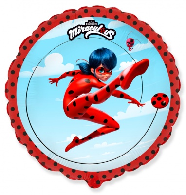 Miraculous Jumping 18'' Round Foil Balloon